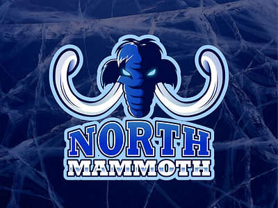 north mammoth aggressive cold debut design dribbble frost mammoth north ocean sport trunk tusks twitch twitch logo typography winter