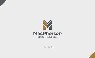 MacPherson Construction & Design, rebrand branding design logo typography vector