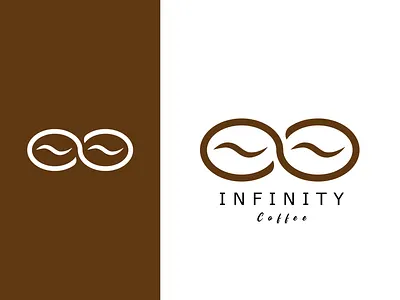 Infinity coffee adobe illustrator art brand branding branding design cafe logo coffee coffee bean coffee logo coffee shop coffeeshop design elegant design illustration logo logo design retro simple logo vector vintage