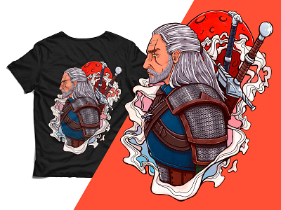 The Witcher - Wild Hunt! alchemy butcher of blaviken cd projekt red ciri henry cavill moon netflix swords the witcher the witcher game the witcher quote triss merigold tshirt white one white wolf wild hunt witcher wolf