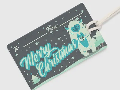 Yeti Another Christmas illustration typography vector