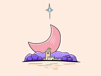 Sandy Village at Christmas christmas drawing illustration painttoolsai sketch xmas