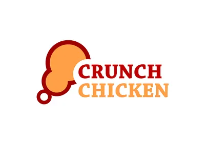 crunch chicken logo design animation art branding design illustration illustrator logo ui ux