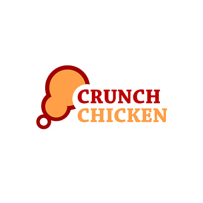 crunch chicken logo design animation art branding design illustration illustrator logo ui ux