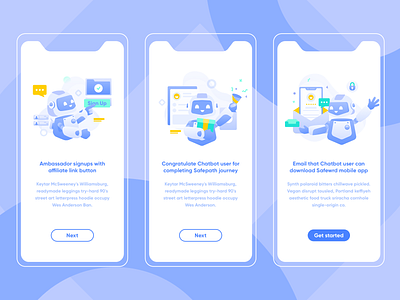 Chatbot Concept app bot chatbot design illustration intro mobile onboard service vector website