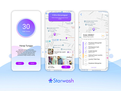 Starwash App Project - The Status Screen