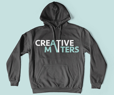 Creative Matters Hoodie (Grey) brand brand design brand identity brand identity system brand mockup branding branding system charity design graphic design hoodie hoodie mockup logo logotype mockup typography