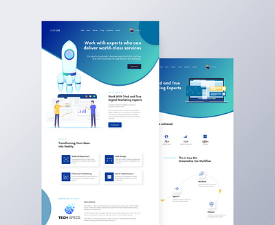 STARTUIX | Webdesign business enterpreneur financial financial services landingpage management service startup startups website