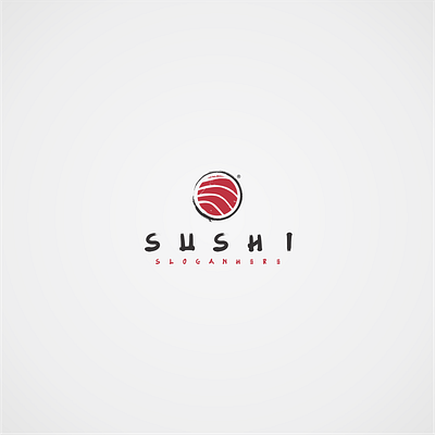 Sushi branding design icon illustrator logo minimal vector