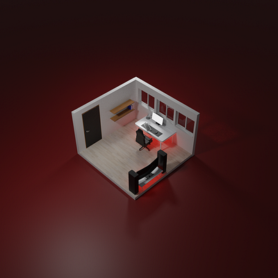 Modern Office 3d art blender 3d design office workspace