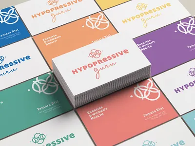 Hypopressive Guru Business Cards application branding business card design logotype stationery