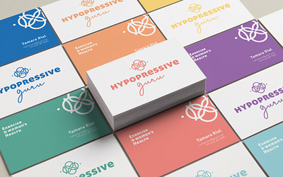 Hypopressive Guru Business Cards application branding business card design logotype stationery