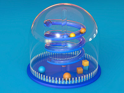 Toys Toys cap cinema4d glass spiral toys