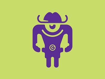 Monster Cowboy 📌 Logo for Sale alien character children cowboy duel eye game gamer hat internet kids logo mascot mini monster play smile toys wrangler