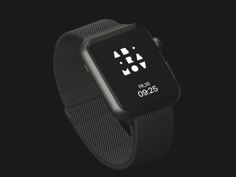 Brand Identity Upgrade abramov apple watch black brand dark design id logo