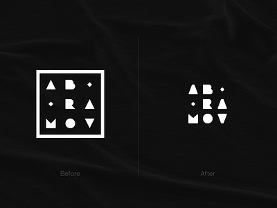 Logo for Me. Before/After abramov after before brand designer logo lettering logo logodesign logotype