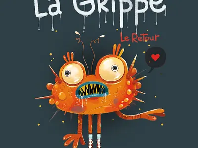 la grippe character design characterdesign illustrateur illustration illustration art illustrator kids kids illustration monster