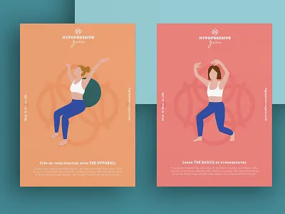 Flyers Hypopressive Guru branding flyer illustraion poster