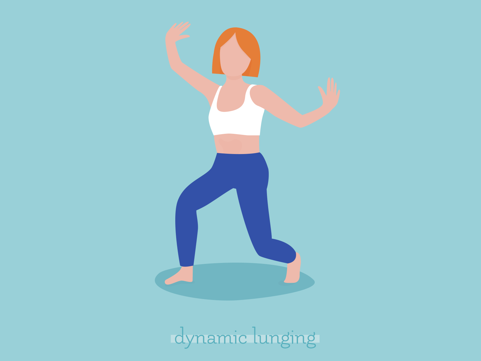 Flow postures Hypopressive Guru exercise flow gif illustration illustrations illustrator woman