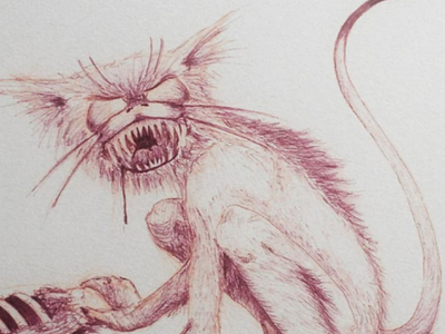 Character transformation concept I creature fantasy art illustration ink pen pencil sketch