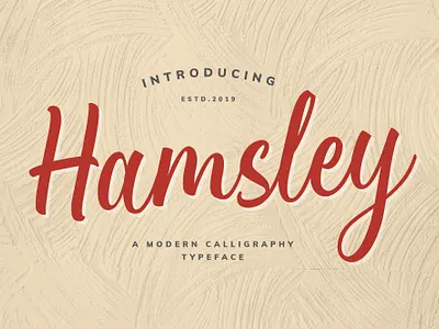 Hamsley Script - Vintage Font branding calligraphy font display font font font design fonts graphic design lettering logo design logo font logo fonts retro font script font signage signage font typeface typefaces typography vintage font vintage lettering