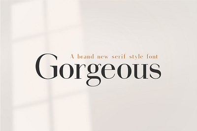 Gorgeous Serif Font branding classic font design display font download font elegant font font font design fonts graphic design lettering new font serif serif font serif fonts typeface typeface design typefaces typography vintage font