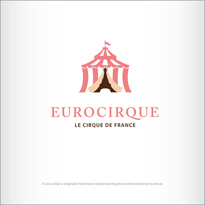 Europe circus logo design branding circus design eifeltower europe france icon illustration logo vector