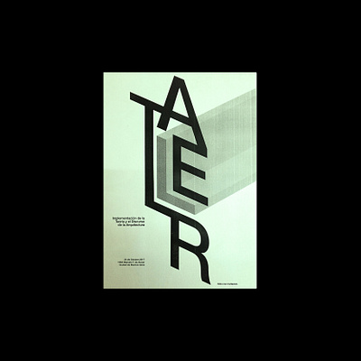 Taller de Teoría de la Arquitectura art direction experimental typography graphic design poster art poster design typography