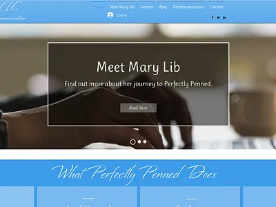 Perfectly Penned LLC. design ui ux web website