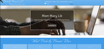 Perfectly Penned LLC. design ui ux web website