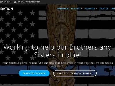 Five-O's Tiki Foundation design ux web website
