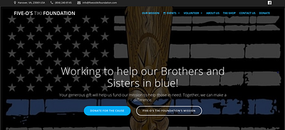 Five-O's Tiki Foundation design ux web website