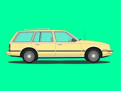 Chevrolet Cavalier - "The Grocery-getter" adobe adobe illustrator car cavalier chevrolet design illustration vector vector illustration