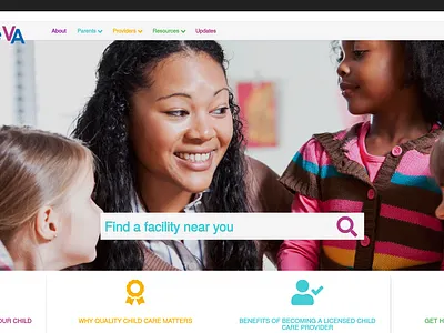 ChildCareVA design ux web website