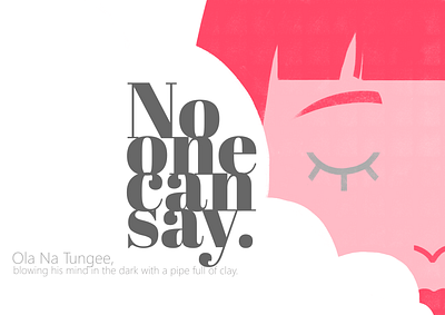 Ola Na Tungee beatles eleanor rigby flat graphicdesign graphism illustration illustrator minimal photoshop pink typography