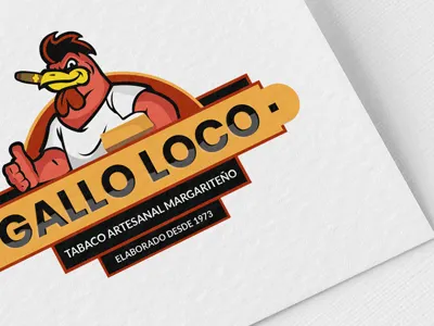 Gallo Loco illustration logodesign