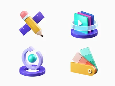 uMake 3d icon #02 3d app branding c4d design dribbble graphic icon illustration ios ipad logo octane popup ui umake ux