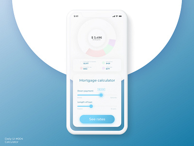 Caclulator — Daily UI #004 004 calculator daily ui dailyui design figma mobile ui