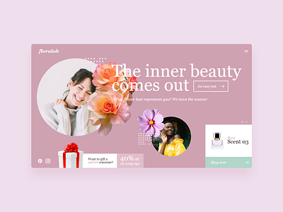 Floralab - UI Concept 04 design interface interface design interface designer ui ui design ui designer user interface ux web web design web designer website website concept website design websites