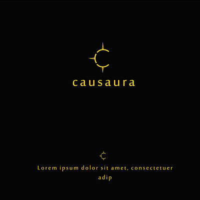 causaura logo animation creative design graphic design illustration logo logos typography ui ux