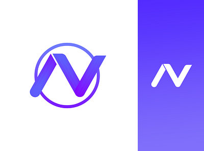 Logo concept "N" art branding design flat icon illustrator lettering logo typography vector
