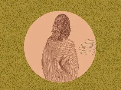 Ilustration - personal project design ecology editorial fashion ilustration linear mood sea sweater vector vector illustration view wave