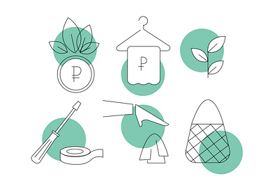 ECO-icons ecology icon design icon set illustration vector