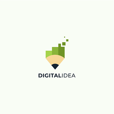 Digital idea logo concept. art background business computer concept creative design designer digital draw drawing graphic illustration isolated pen pencil sketch tablet technology tool