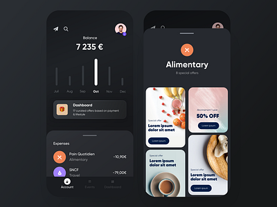 🏄‍♂️ Neobank — Lifestyle app banking bankingapp dashboard ios lifestyle neobank offers ui