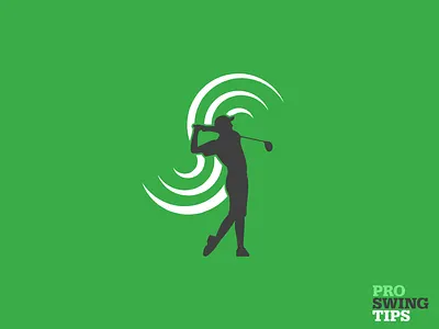 Pro Swing Tips Logomark branding design flat logo logomark minimal typography vector