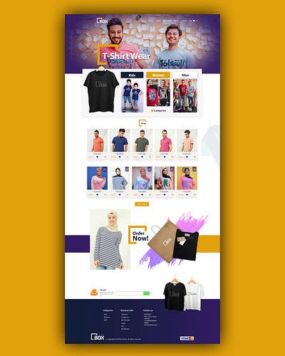 Box Stores Online Shop - Website Design & Ui-Ux branding clothes clothes shop design illustration kids mens fashion online shop online store ui ux waleedsayed website women fashion