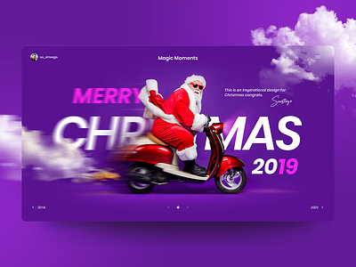 Magic Moments christmas concept graphic design illustration inspiration interaction interface magic navidad new year santa santa claus template uidesign uiux website