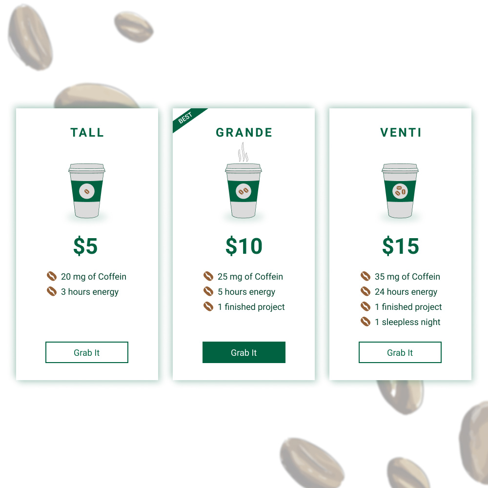 Example of Daily UI #030: Pricing