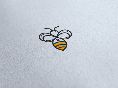 logo bee and home bee design flat home illustration illustrator line logo logo bee logo business logo design realestate simple logo unique vector